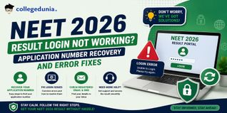 NEET 2026 Result Login Not Working: Application Number Recovery and Error Fixes